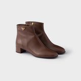 Nappa leather booties