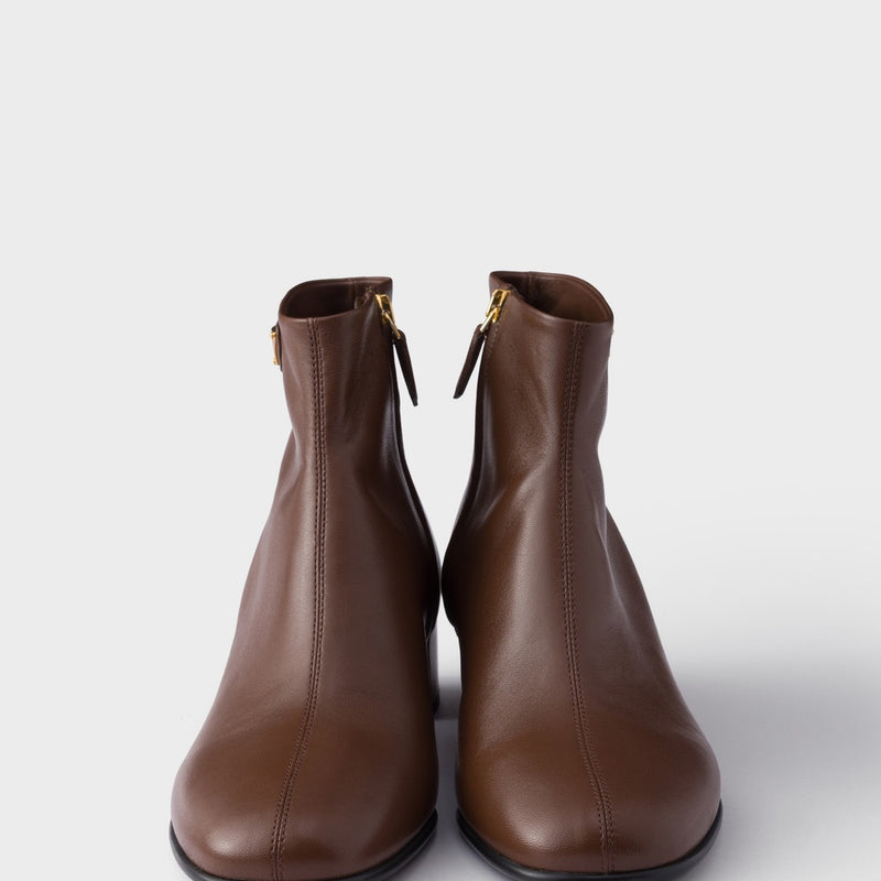 Nappa leather booties