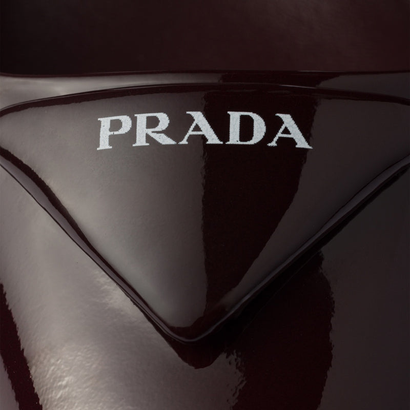 Patent leather slingback pumps