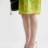 Antiqued leather pumps