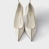 Antiqued leather pumps