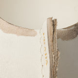 Antiqued leather pumps