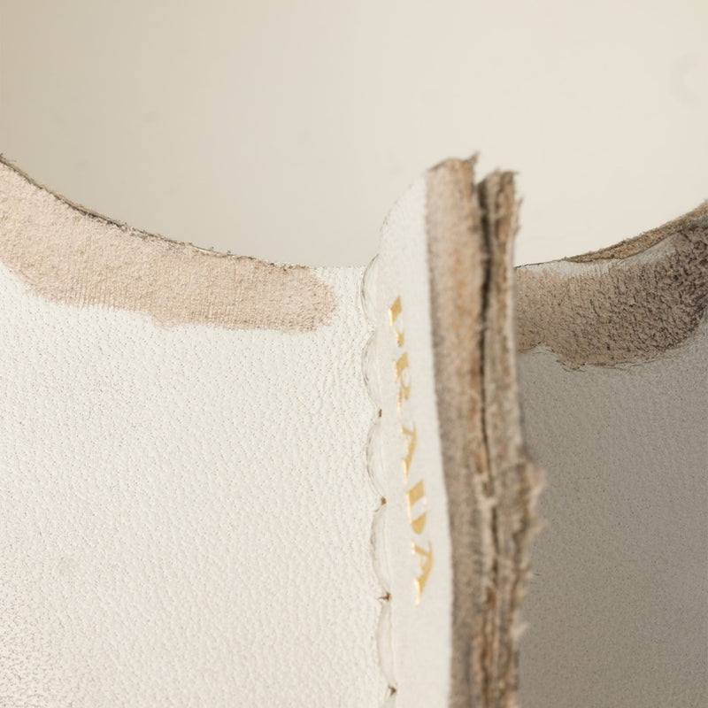 Antiqued leather pumps