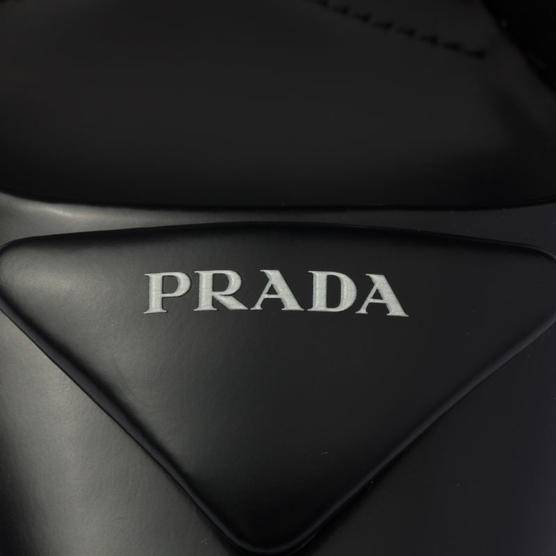 Brushed leather slingback pumps