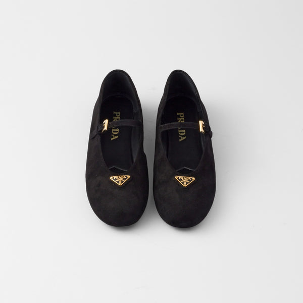 Suede ballerinas