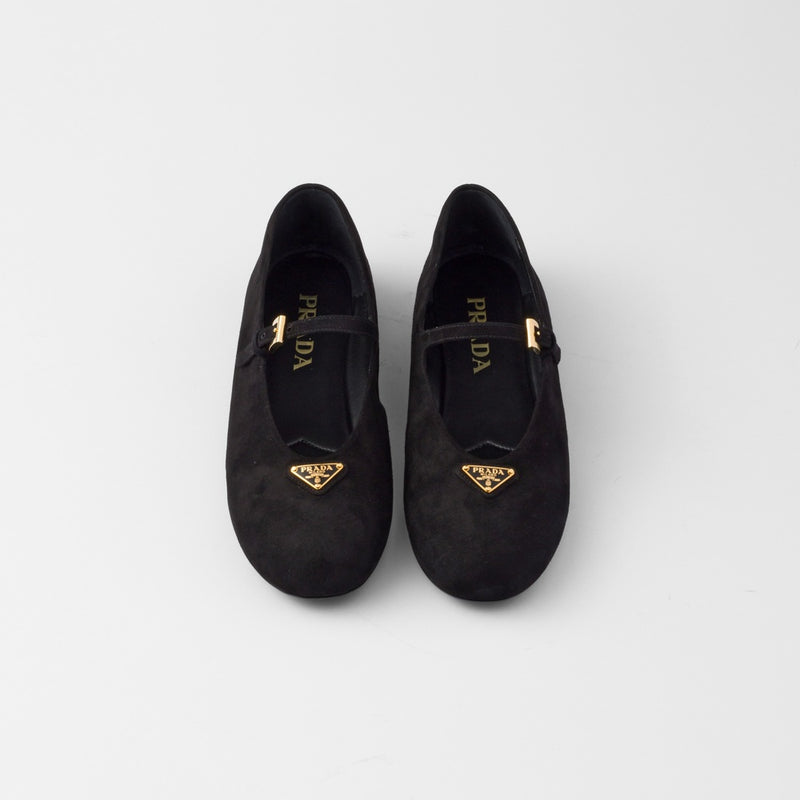 Suede ballerinas