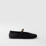 Suede ballerinas