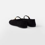 Suede ballerinas
