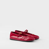 Naplak patent leather ballerinas