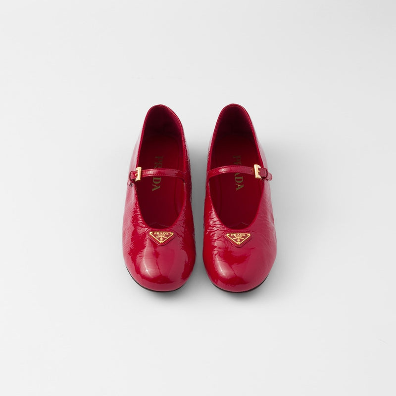 Naplak patent leather ballerinas