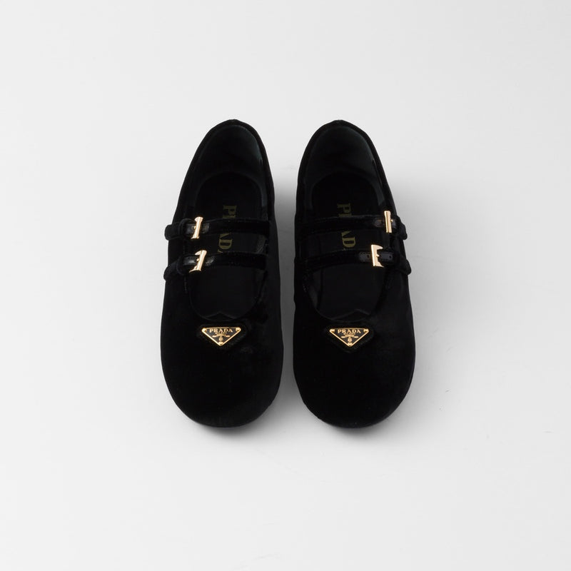Velvet ballerinas