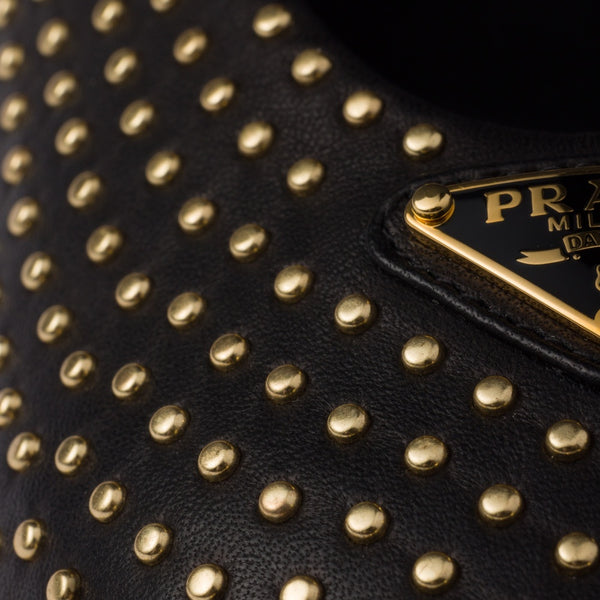 Nappa leather ballerinas with studs