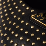 Nappa leather ballerinas with studs