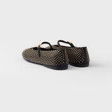 Nappa leather ballerinas with studs