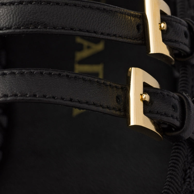 Mesh fabric ballerinas