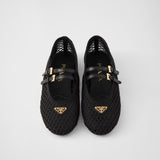 Mesh fabric ballerinas