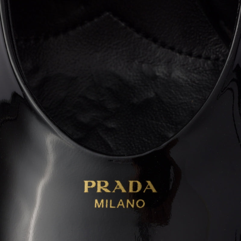 Patent leather slingback pumps