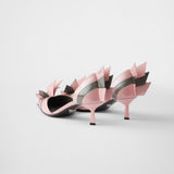 Two-tone patent leather D'Orsay pumps