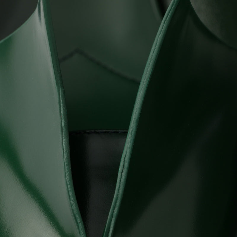 Brushed leather pumps