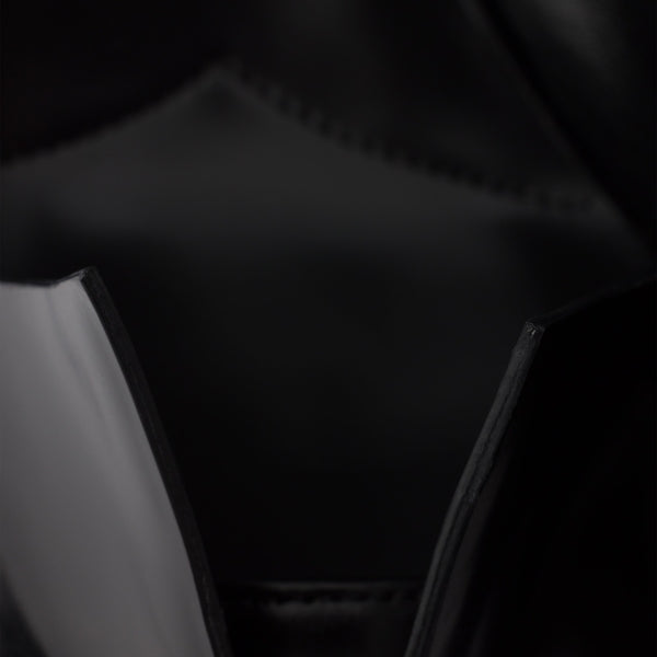 Brushed leather pumps