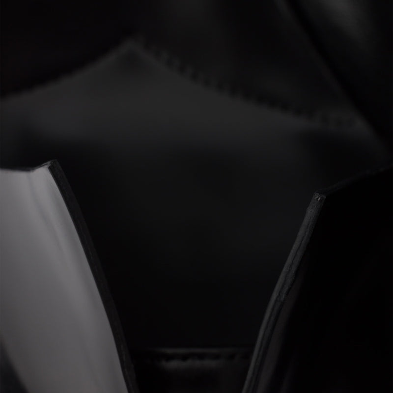 Brushed leather pumps