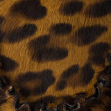 Printed leather ballerinas