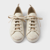 Antiqued leather sneakers