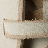 Antiqued leather sneakers