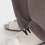 Collapse Re-Nylon and suede sneakers with metal toecap