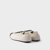 Collapse Re-Nylon and suede sneakers with metal toecap