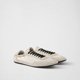 Collapse Re-Nylon and suede sneakers