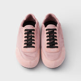 Collapse Re-Nylon and suede sneakers