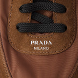 Collapse Re-Nylon and suede sneakers