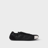 Collapse Re-Nylon and suede sneakers with metal toecap