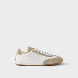 Nappa leather and suede sneakers