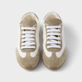Nappa leather and suede sneakers