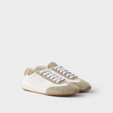 Nappa leather and suede sneakers