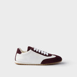 Nappa leather and suede sneakers