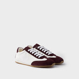 Nappa leather and suede sneakers