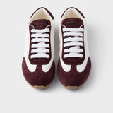 Nappa leather and suede sneakers