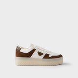 Downtown Bold nappa leather and suede sneakers