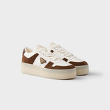 Downtown Bold nappa leather and suede sneakers