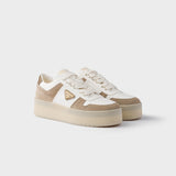 Downtown Bold nappa leather and suede sneakers