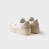 Downtown Bold nappa leather and suede sneakers