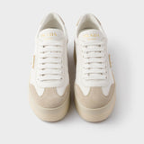 Downtown Bold nappa leather and suede sneakers
