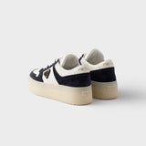 Downtown Bold nappa leather and suede sneakers