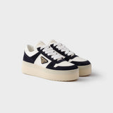 Downtown Bold nappa leather and suede sneakers