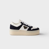 Downtown Bold nappa leather and suede sneakers