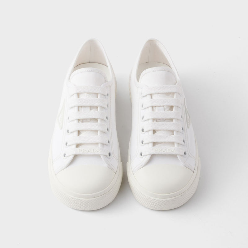 Cotton gabardine sneakers