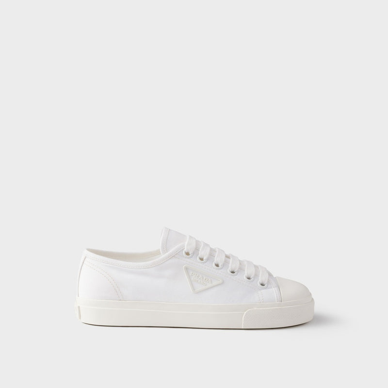 Cotton gabardine sneakers